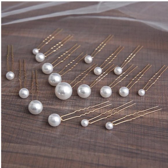 Set of 18 Bridal Hair Pins, Wedding Accessory, Pearl Pin, Wedding Hair C… - Picture 10 of 10